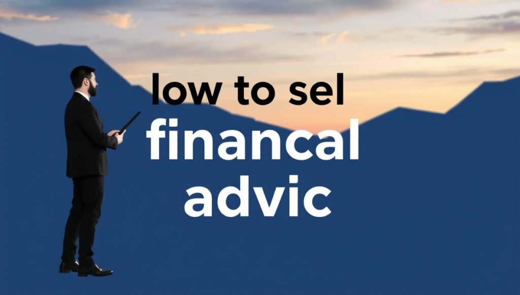 how to sell financial advice roarleveraging